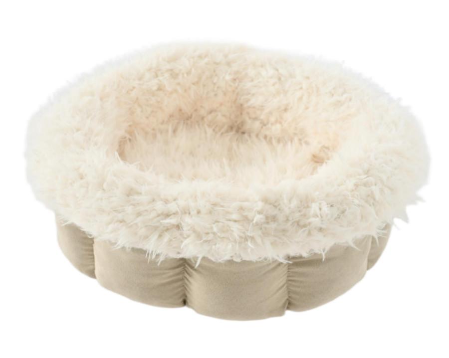 Max & Marlow Round Lounger Cat Bed, Beige