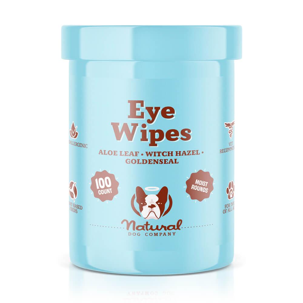 Natural Dog Company Eye Wipes for Dogs, 100-count