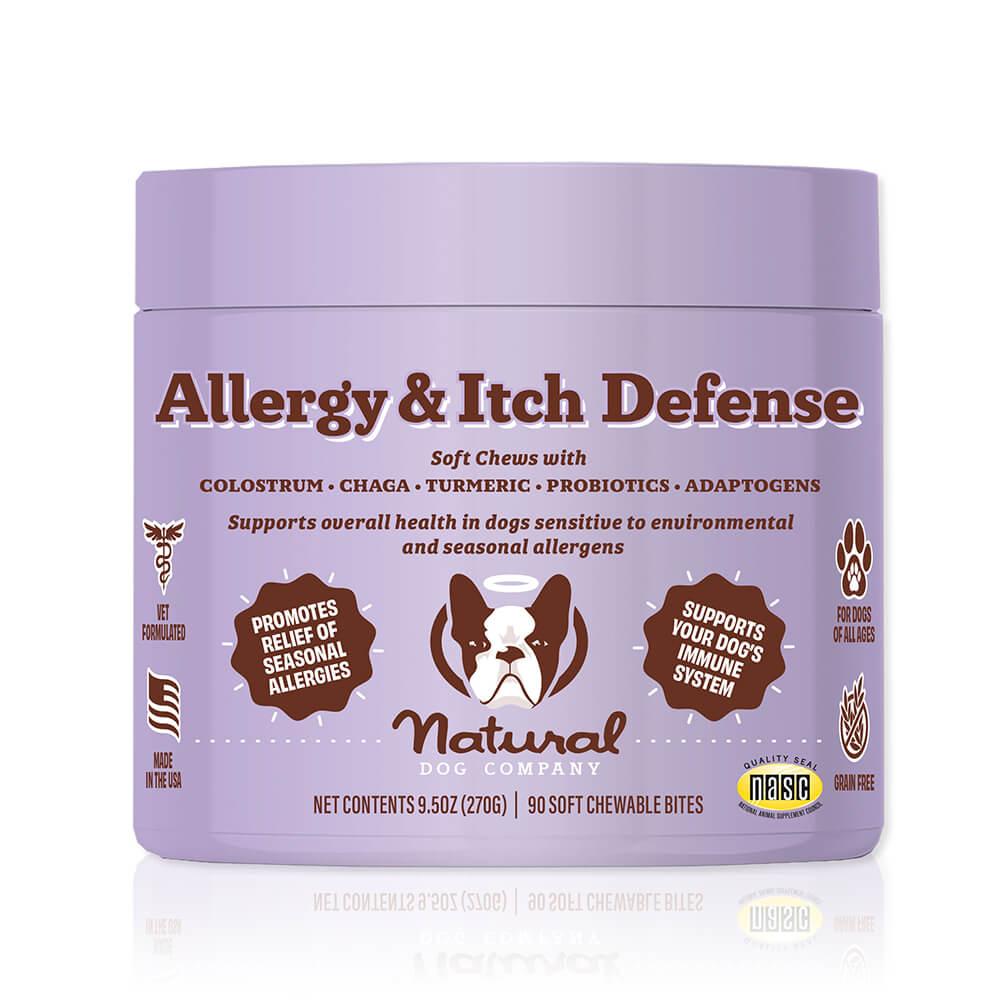 Natural Dog Company Allergy & Itch Defense Soft Chews Dog Supplement, 90-count