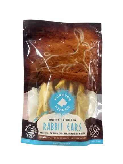 Furever Fierce Furless & Attached Rabbit Ears Dog Treats