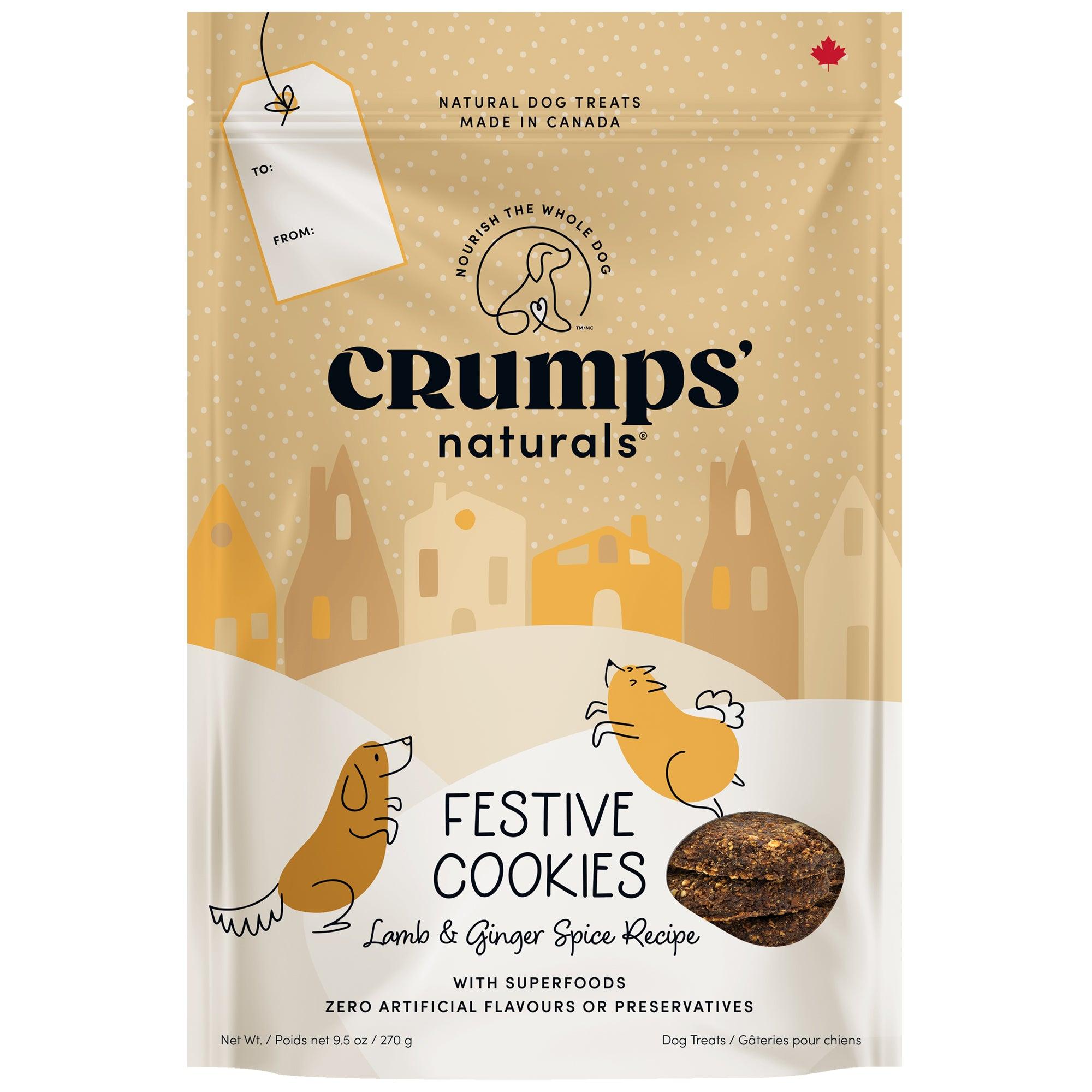 Crumps' Naturals Festive Cookies Lamb & Ginger Spice Dog Treats