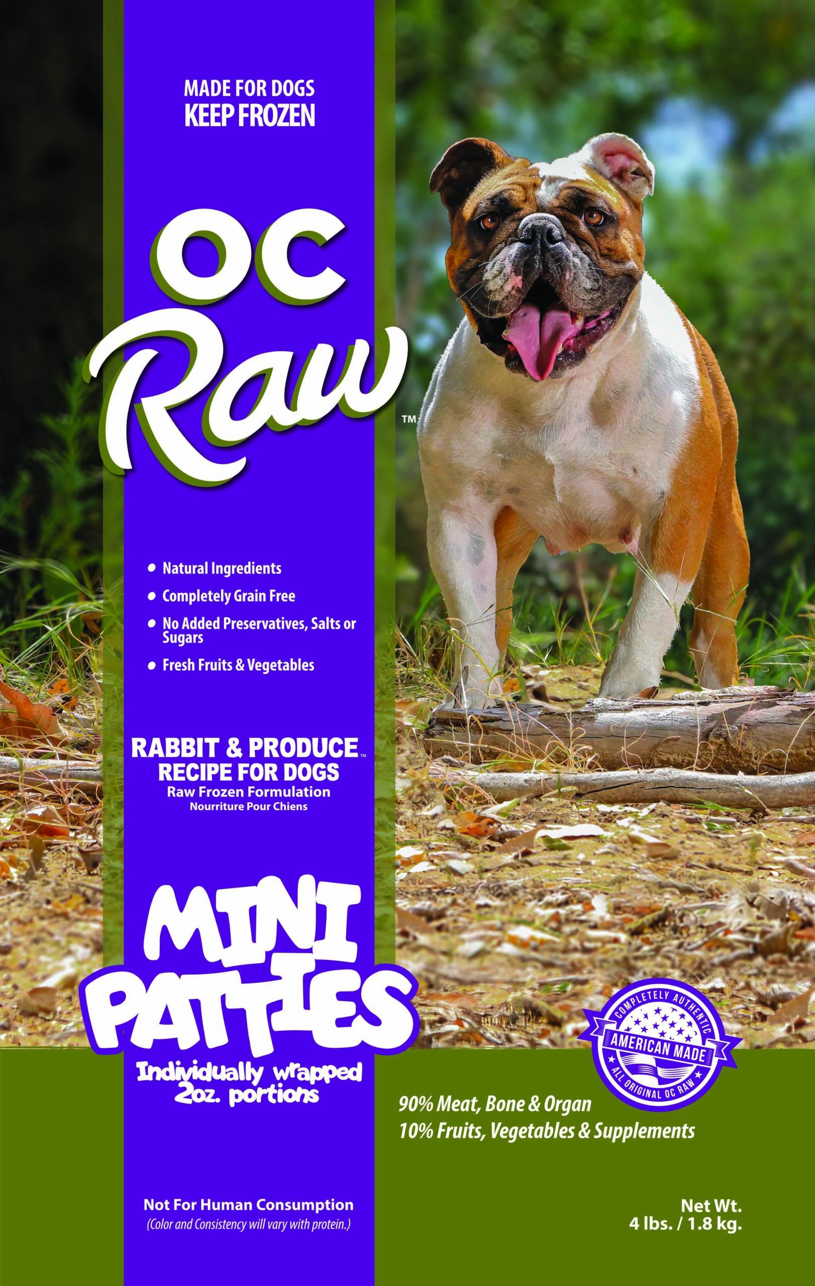 OC Raw Venison & Produce Sliders Frozen Dog Food