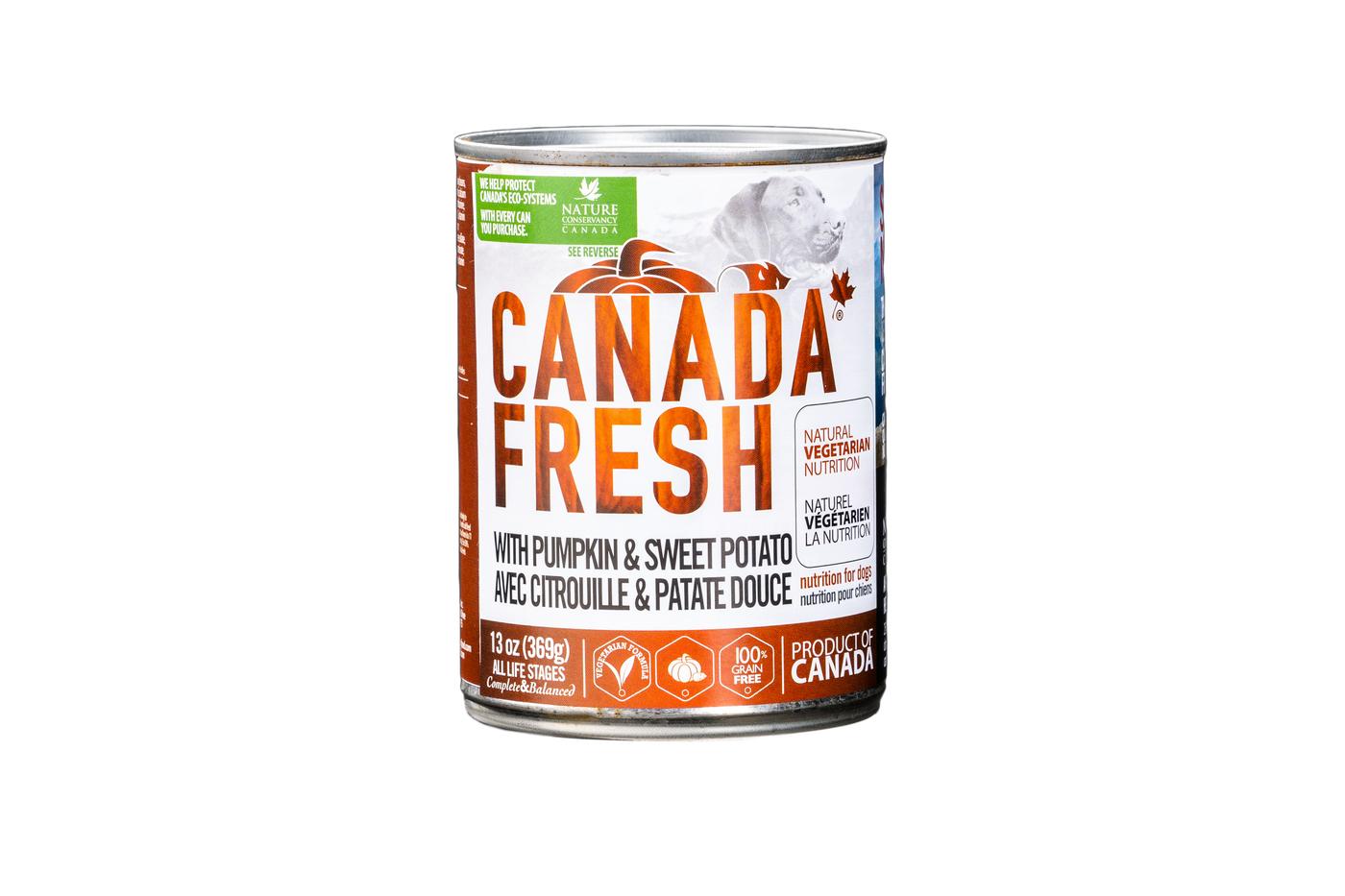 PetKind Canada Fresh Pumpkin & Sweet Potato Wet Dog Food Can