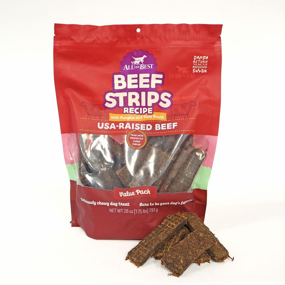 All The Best Beef Jerky Recipe Dog Treats, 28-oz