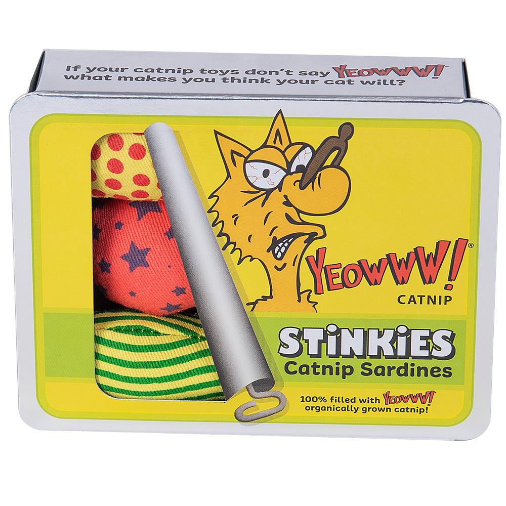 Yeowww! Stinkies Catnip Sardines Trio Cat Toy