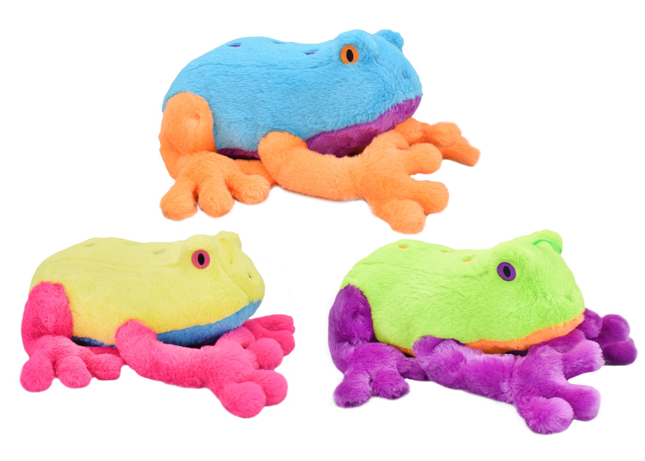 Multipet Jumbo Frog Dog Toy, Assorted