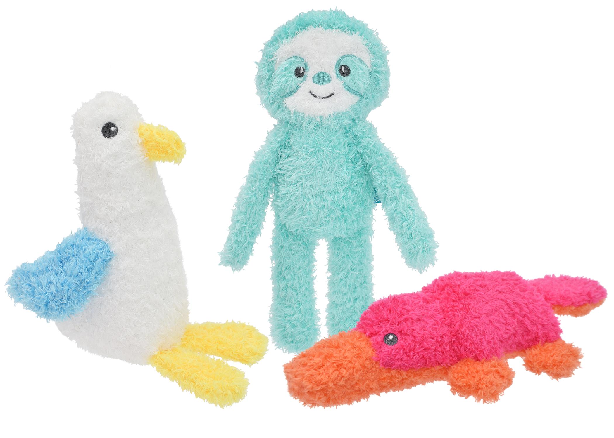 Multipet Tuff Love Animals Dog Toy, Assorted