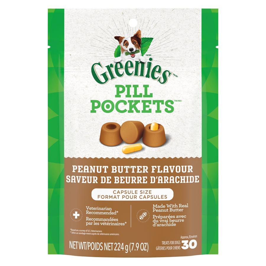 Greenies Pill Pockets Peanut Butter Flavour Capsules Dog Treats (CA)