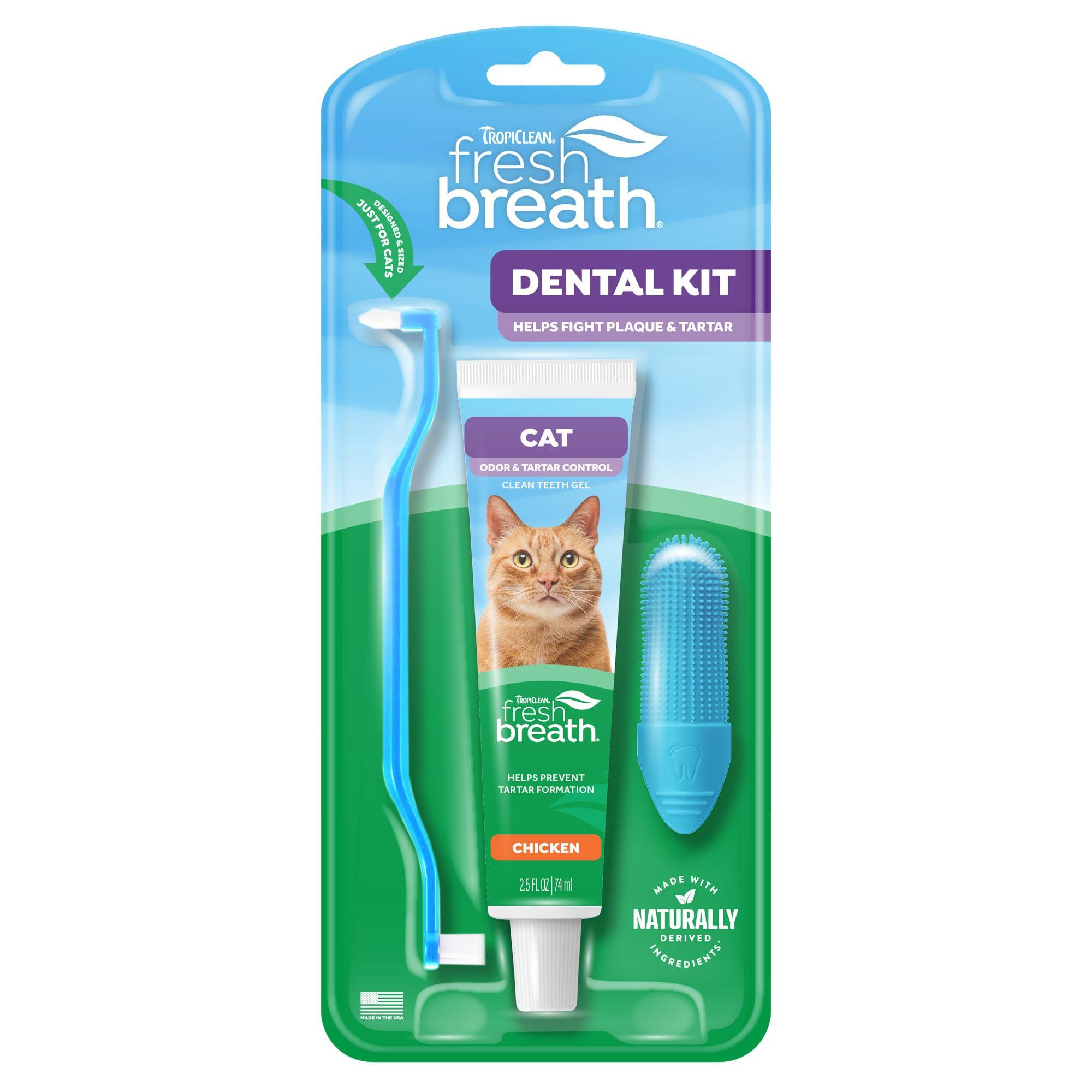 Tropiclean Fresh Breath Cat Dental Kit