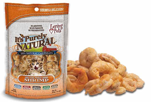 Loving Pets It's Purely Natural Shrimp Freeze-Dried Cat Treats, 0.5-oz