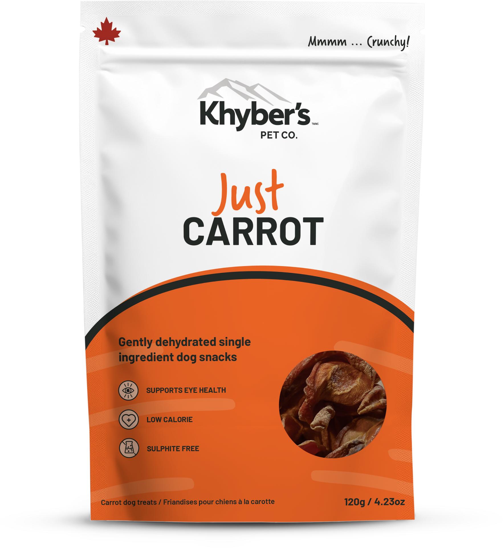 Khyber's Just Carrot Dog Treats