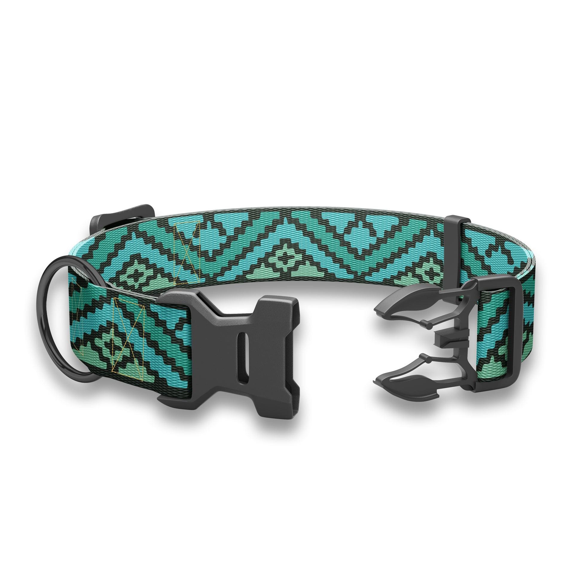 Wingo Outdoors Coosa Dog Collar, Azure, Small