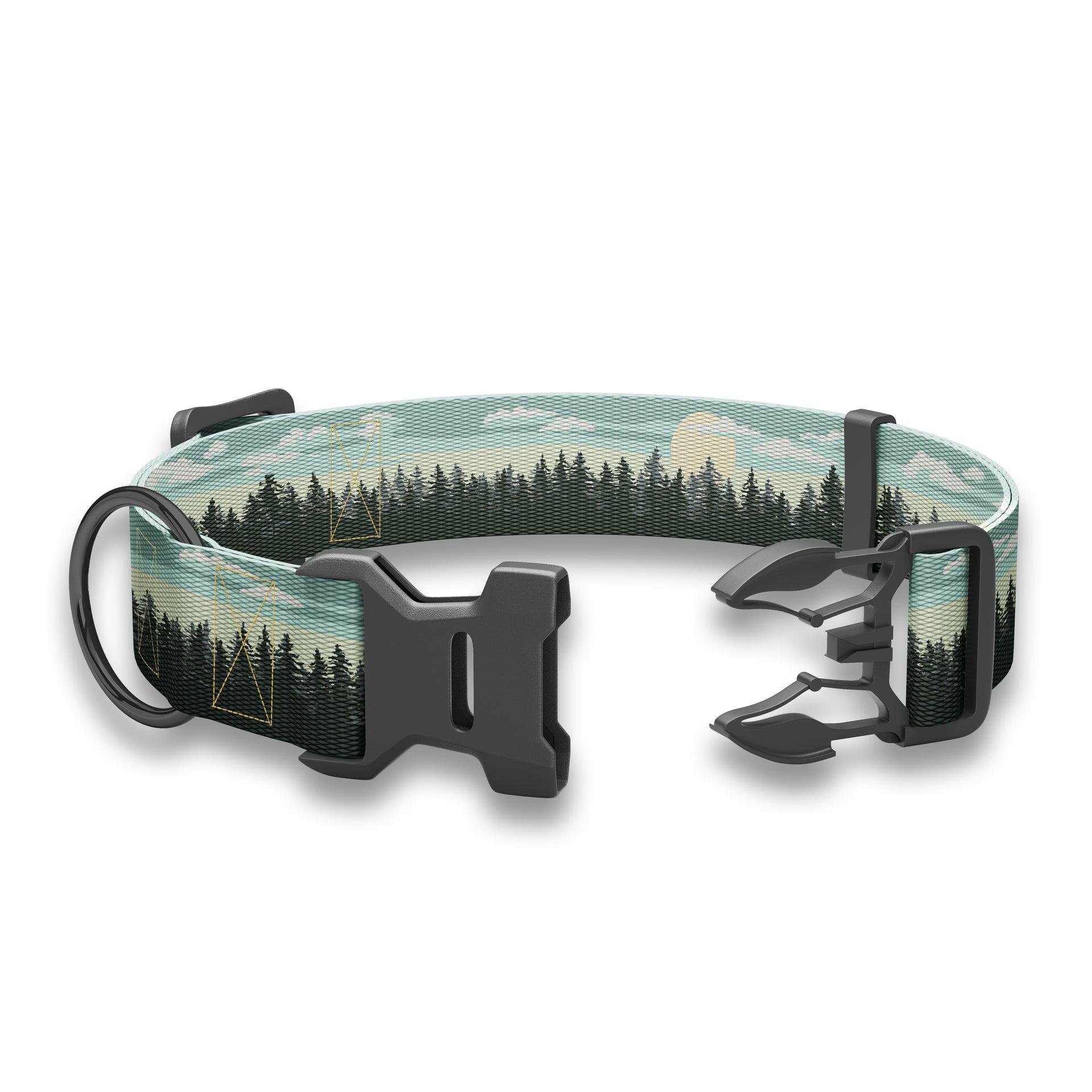 Wingo Outdoors Coosa Dog Collar, Dark Timber, Small