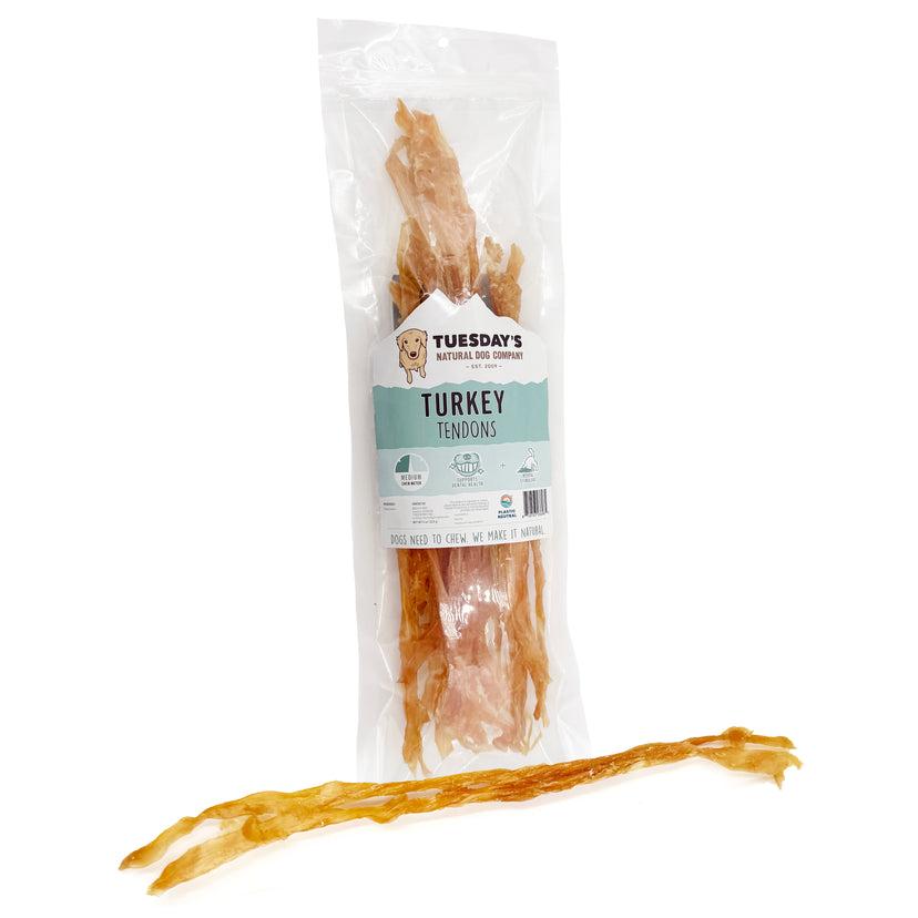 Tuesday's Natural Dog Company Turkey Tendons Dog Treats