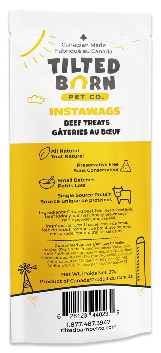 Tilted Barn Pet Co. Instawags Beef Dog Treats