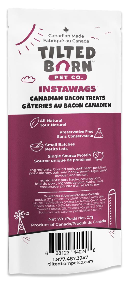 Tilted Barn Pet Co. Instawags Candian Bacon Dog Treats