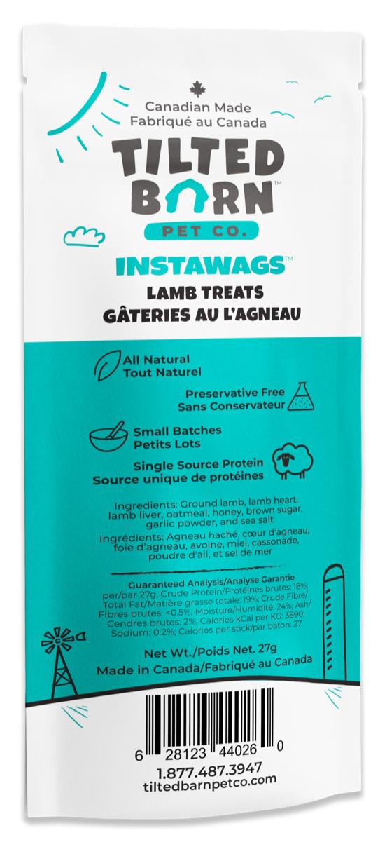 Tilted Barn Pet Co. Instawags Lamb Dog Treats, 0.95-oz
