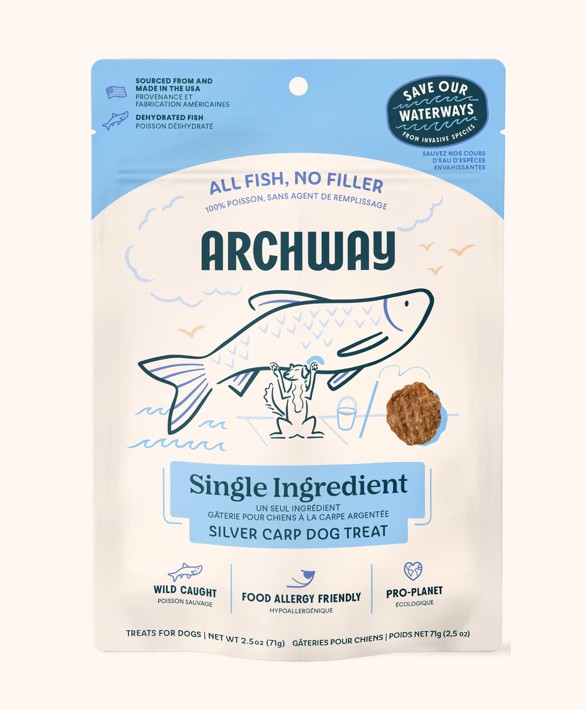Archway Silver Carp Single Ingredient Dog Treats, 2.5-oz