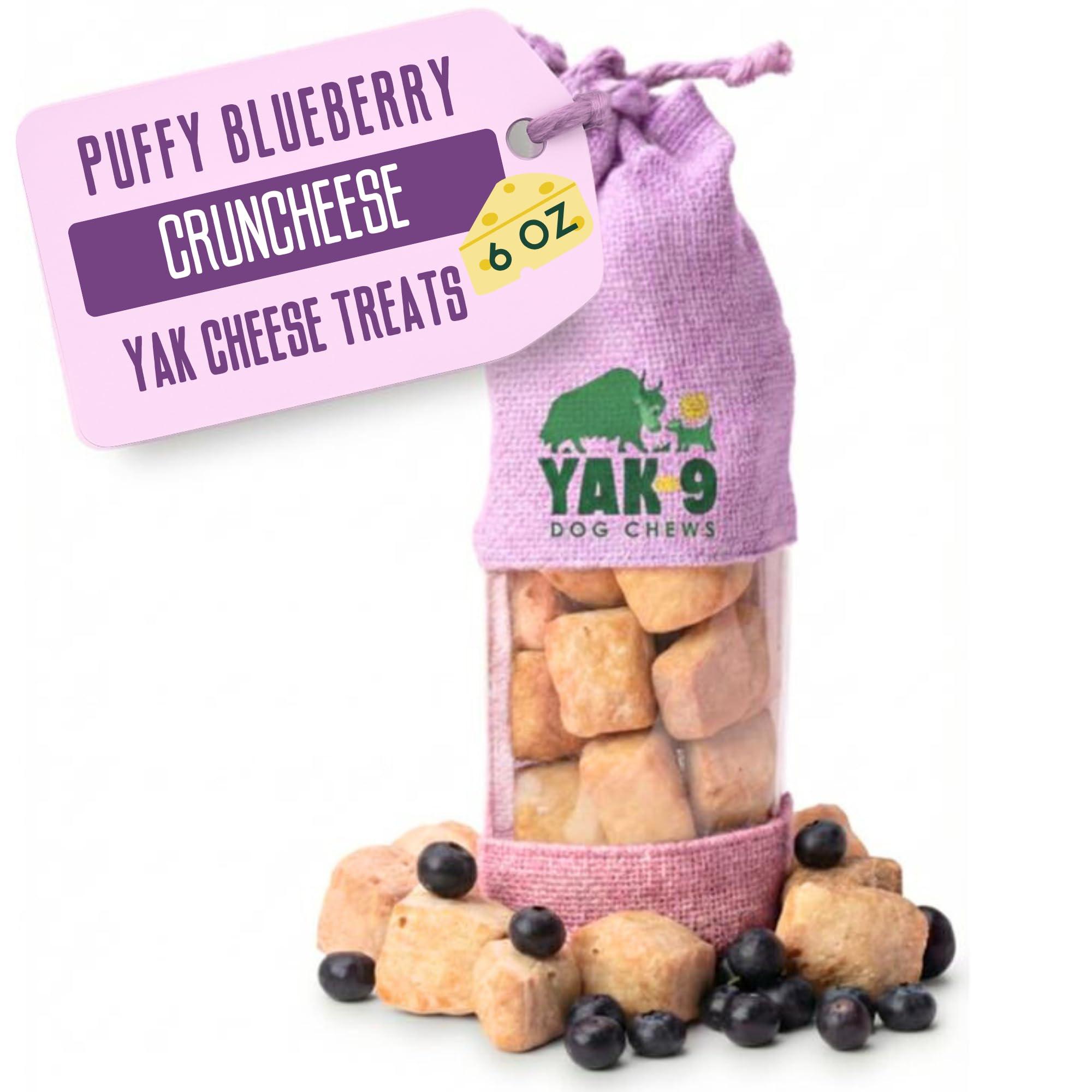 Yak9 Chews CrunCheese Blueberry Dog Treats