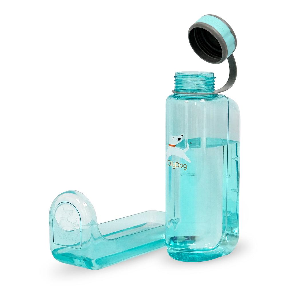 OllyDog OllyBottle Dog Water Bottle, Aqua Blue, 1-L