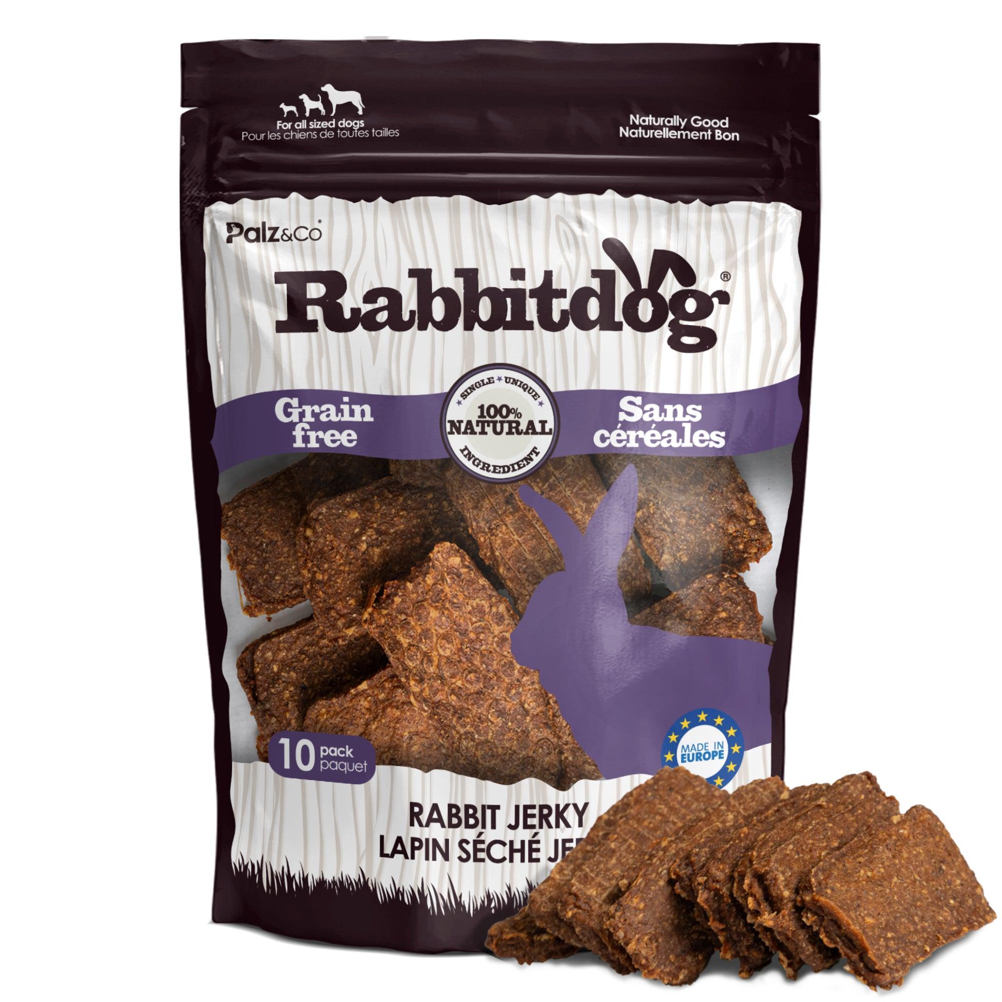 Palz&Co Rabbitdog Rabbit Jerky Dog Treats, 10-pk