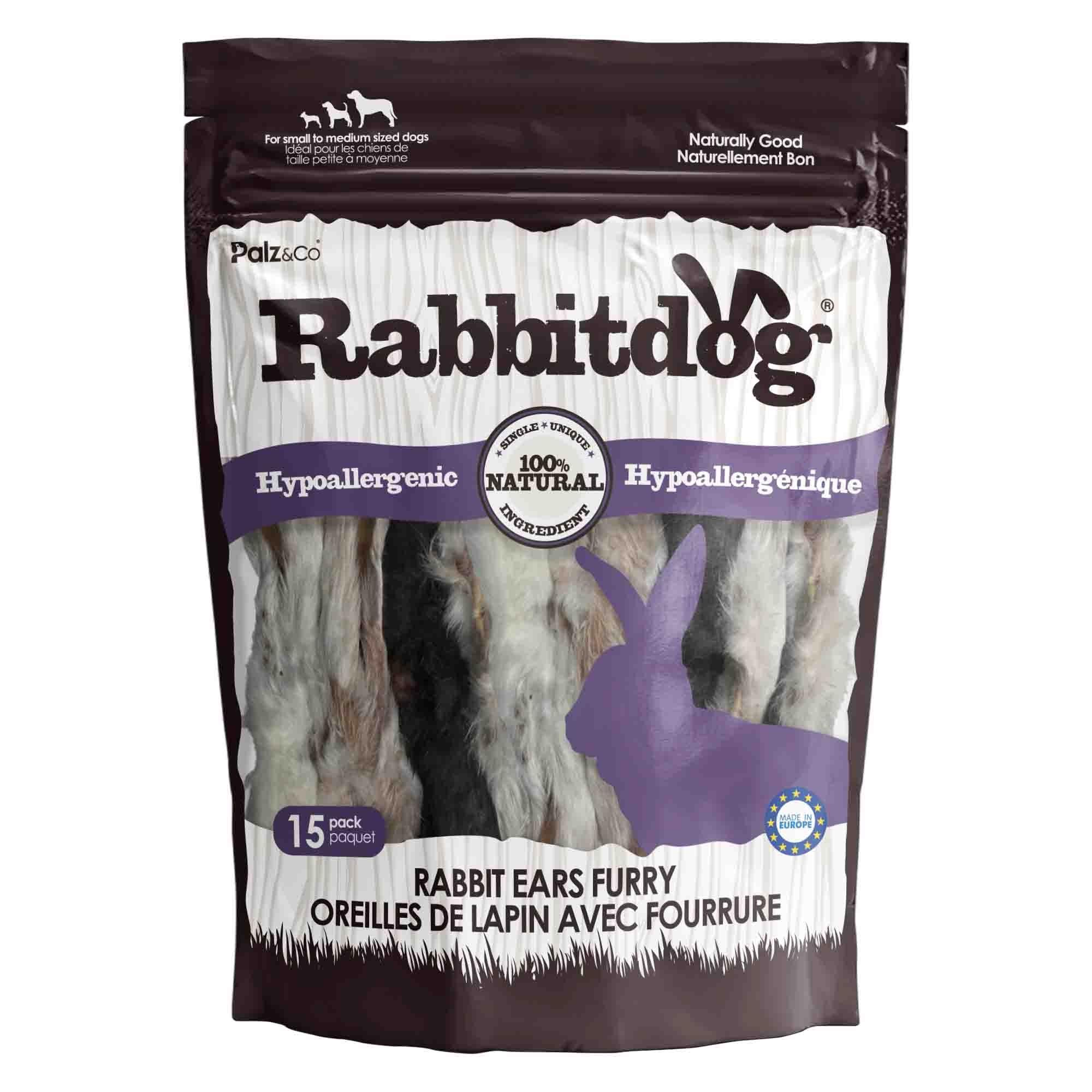 Palz&Co Rabbitdog Rabbit Ears Furry Dog Treats