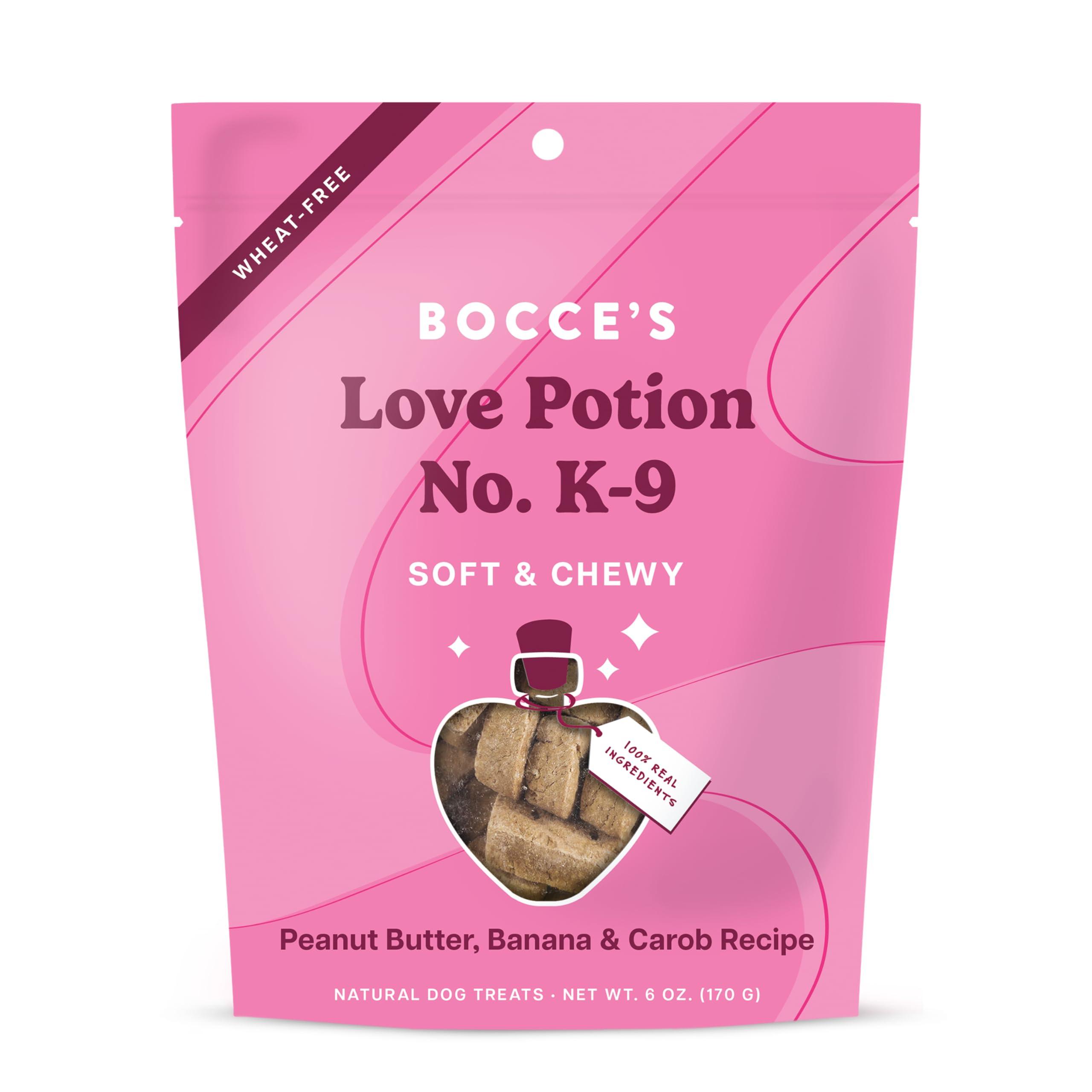 Bocce's Bakery Love Potion No. K-9 Peanut Butter, Banana & Carob Dog Treats