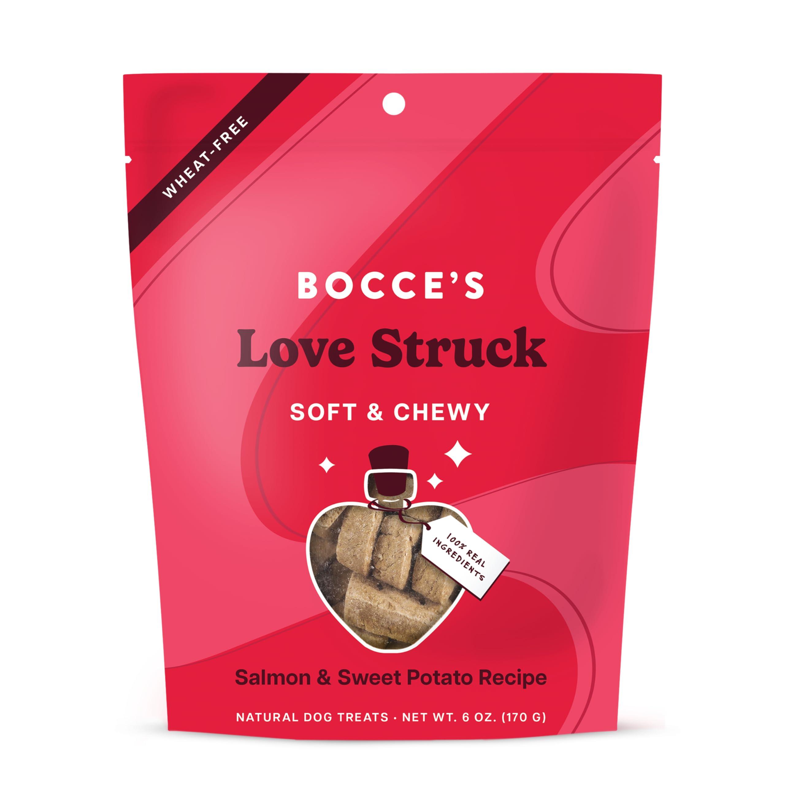 Bocce's Bakery Love Struck Salmon & Sweet Potato Dog Treats, 6-oz