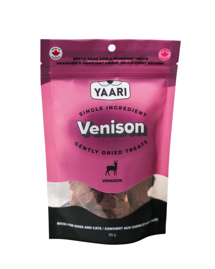 Yaari Single Ingredient Venison Gently Dried Dog Treats, 55-gram