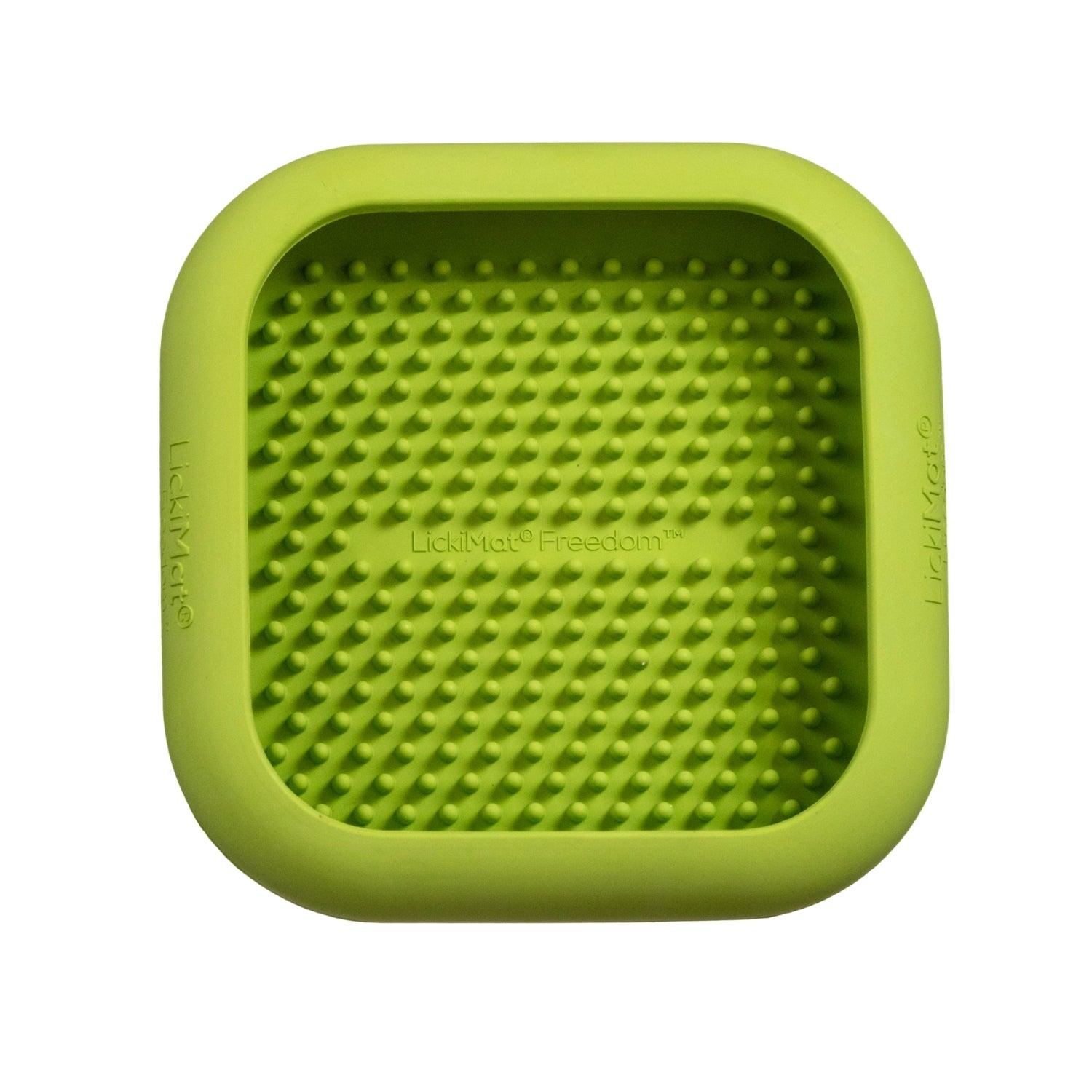 LickiMat CrateMate Dog Crate Lick Mat & Slow Feeder, Green