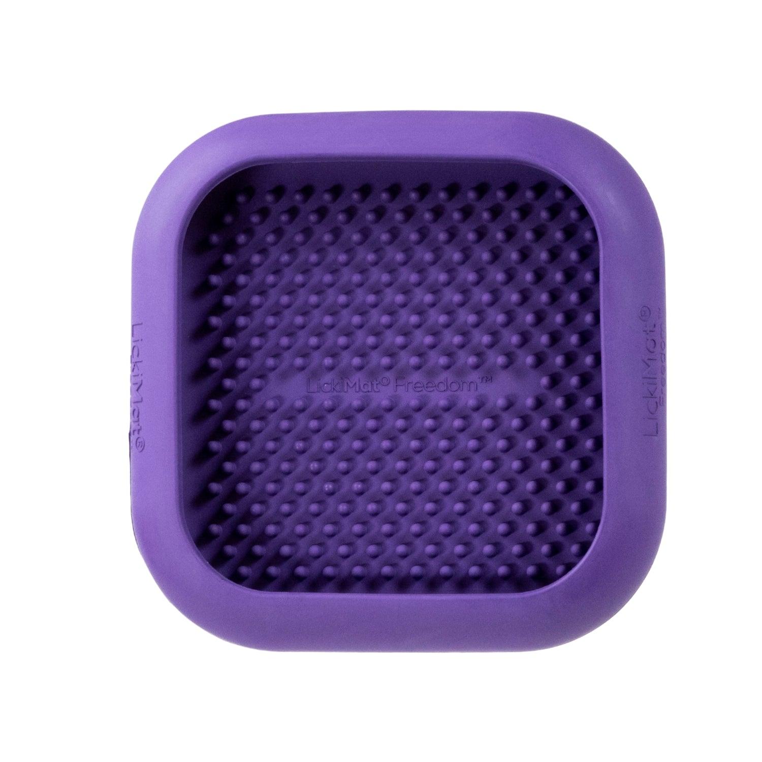 LickiMat CrateMate Dog Crate Lick Mat & Slow Feeder, Purple