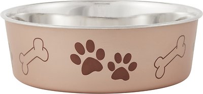 Loving Pets Bella Bowls Pet Bowl, Metallic Champagne, X Large