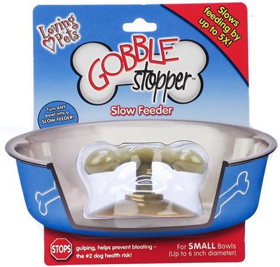 Loving Pets Gobble Stopper Slow Feeder, up to 6-in
