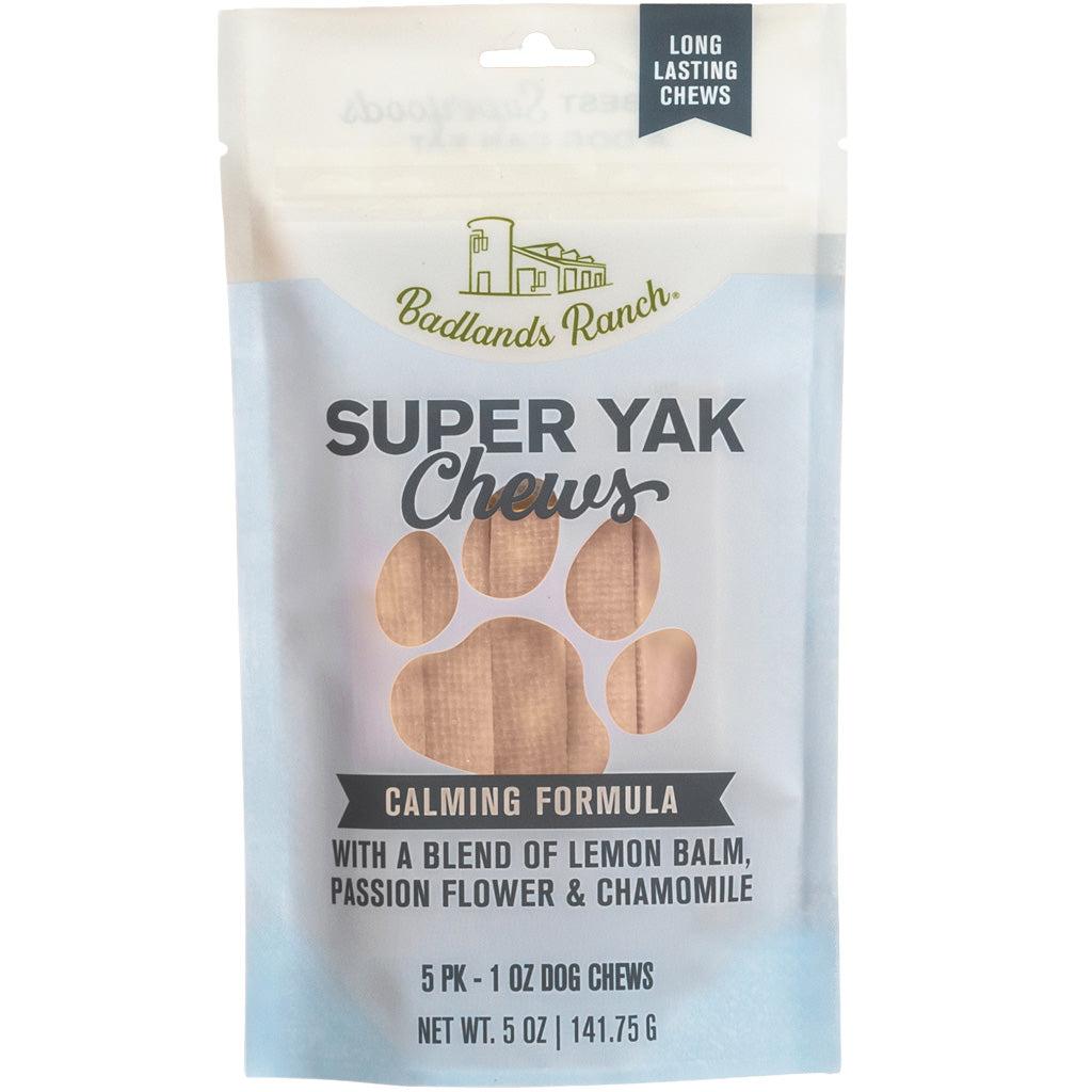 Badlands Ranch Super Yak Chews Calming Formula Dog Treats, Small, 5-oz