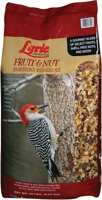Lyric Fruit & Nut High Energy Mix Wild Bird Food, 20-lb