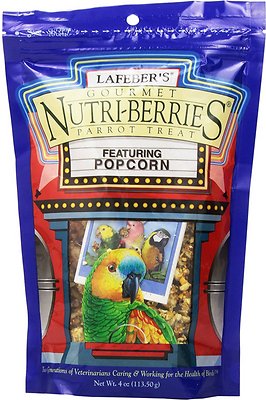 Lafeber Popcorn Nutri-Berries Parrot Bird Treat, 4-oz