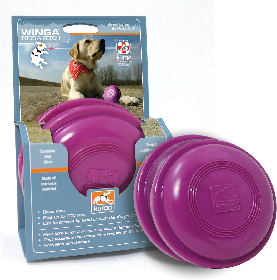 Kurgo Winga Replacement Discs Dog Toy, 2-count