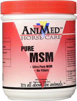 AniMed Pure MSM Horse Supplement, 16-oz tub