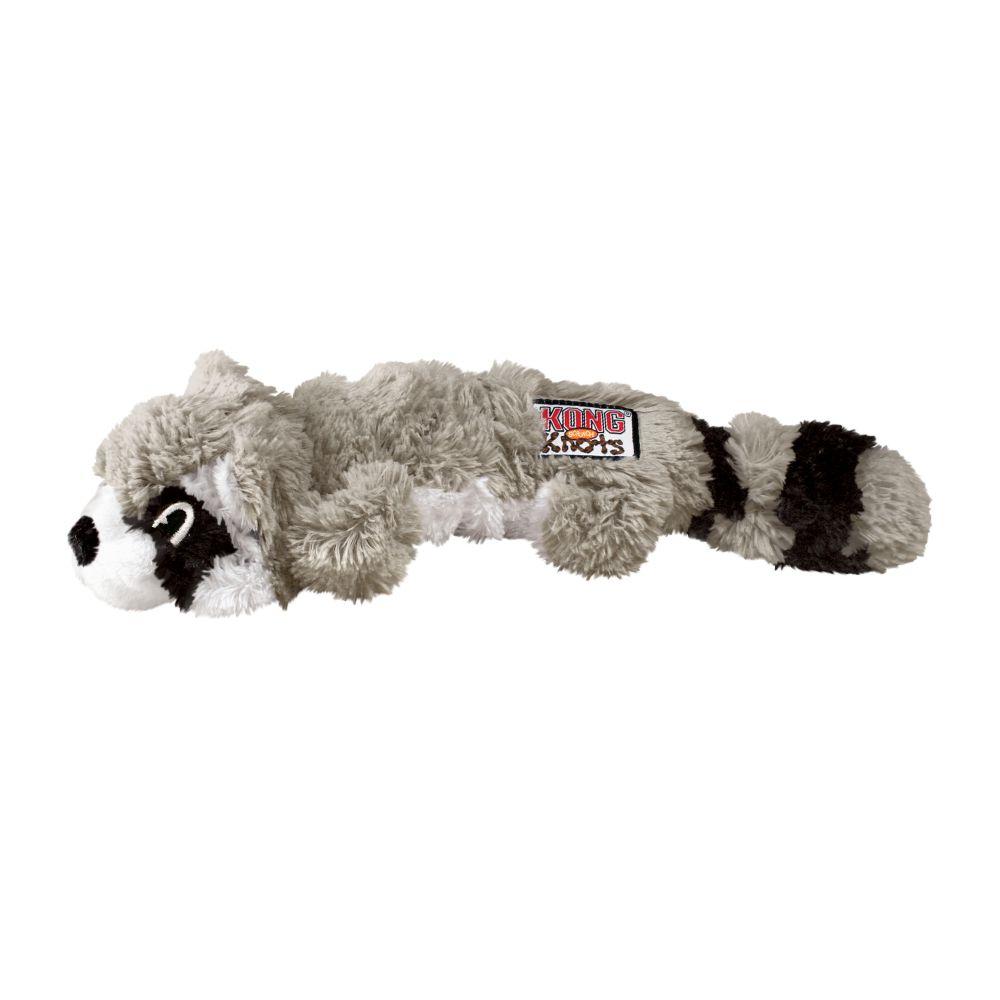 KONG Scrunch Knots Raccoon Dog Toy, Small/Medium