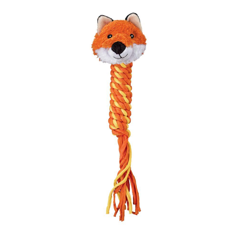 KONG Winders Tails Dog Toy, Fox, Medium