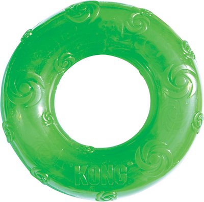 KONG Squeezz Ring Dog Toy, Color Varies, Medium