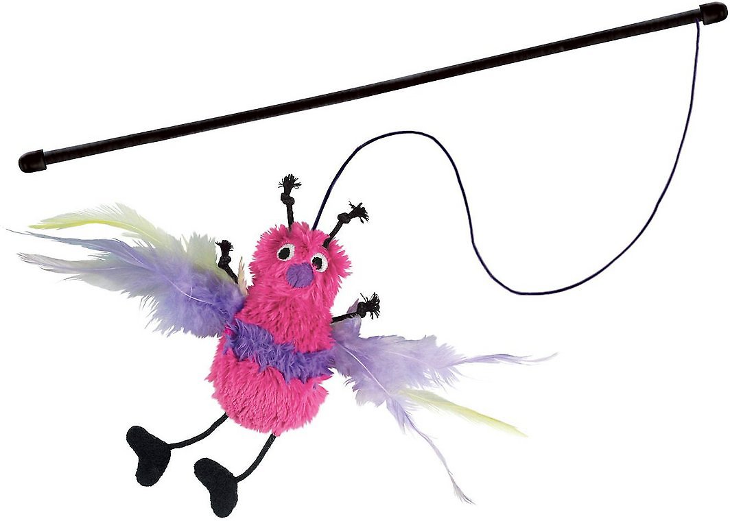 kong active feather teaser cat toy