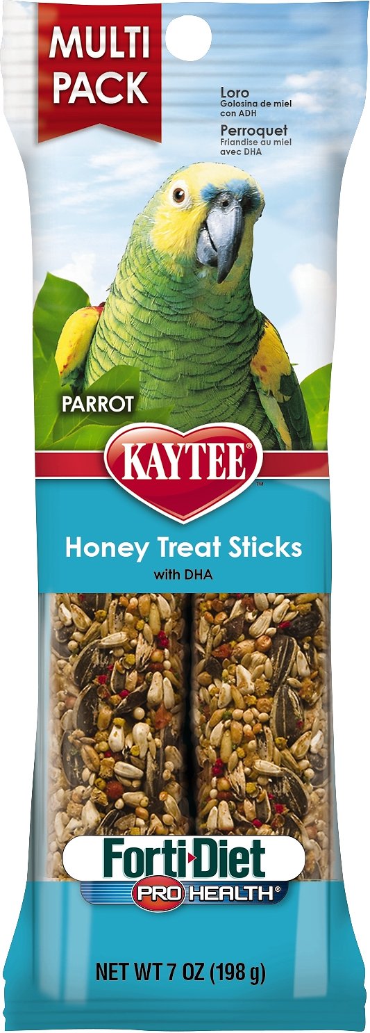 Kaytee Forti-Diet Pro Health Honey Parrot Treat Sticks, 2-count
