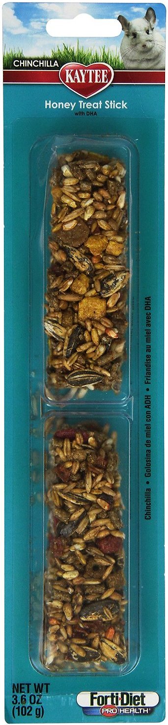 Kaytee Forti-Diet Pro Health Honey Chinchilla Treat Sticks, 3.6-oz