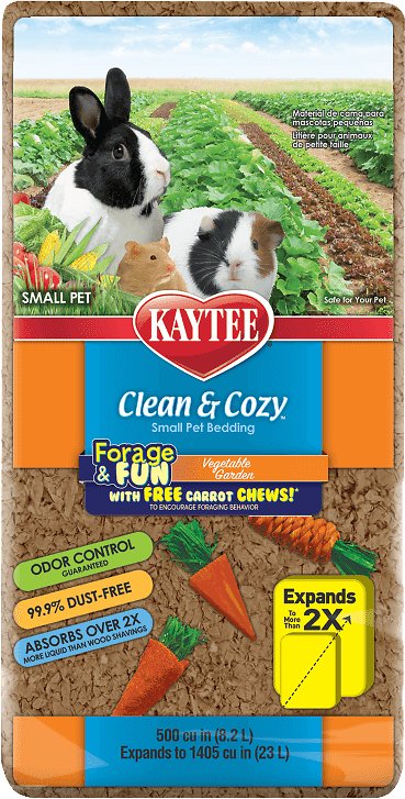 Kaytee Clean & Cozy Forage Fun Small Animal Vegetable Garden Bedding, 23-L (Weights: -)