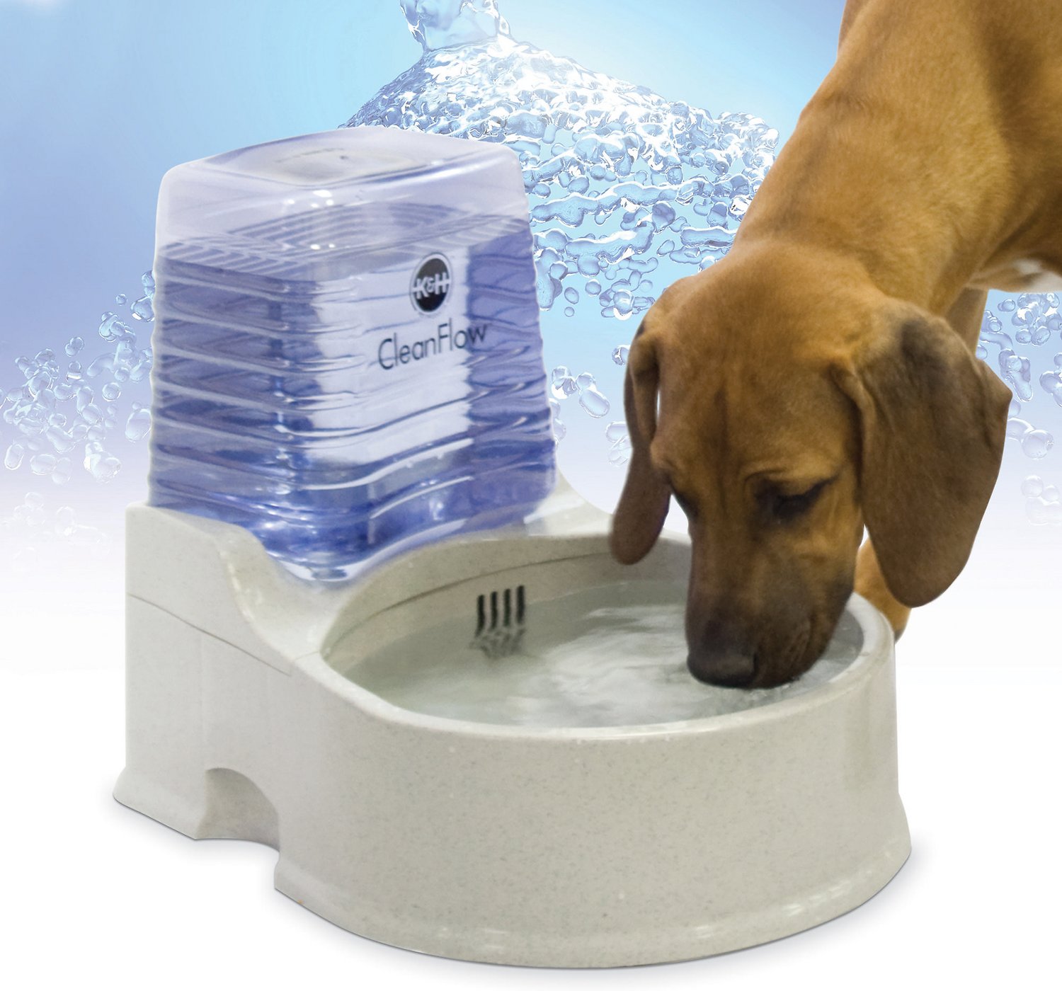 K&H CleanFlow Filtered Water Bowl with Reservoir for Dogs