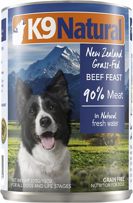 K9 Natural Beef Feast Wet Dog Food Can, 13-oz, case of 12