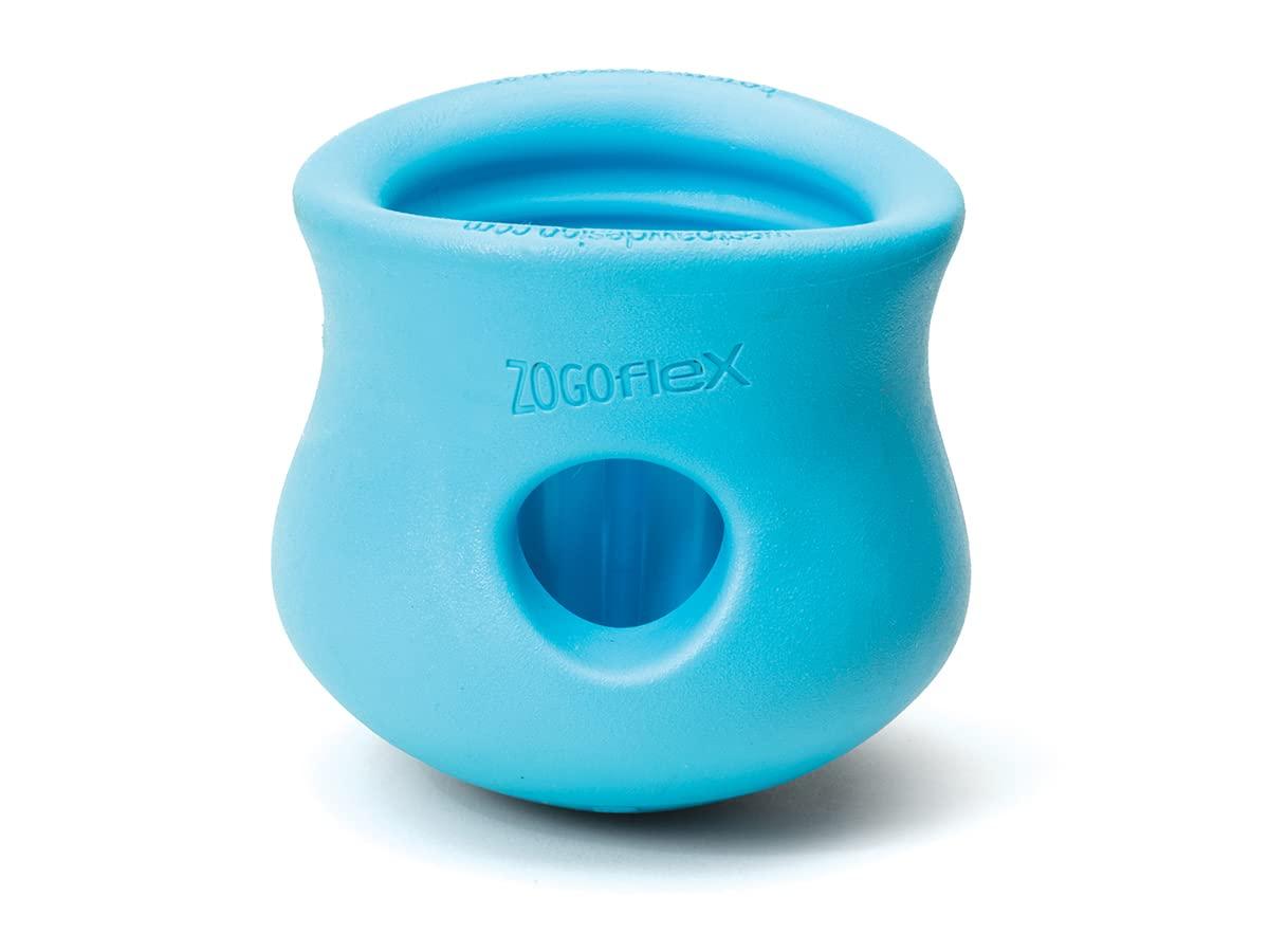 West Paw Zogoflex Toppl Dog Toy, Aqua Blue