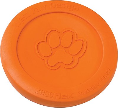 West Paw Zogoflex Zisc Dog Toy, Tangerine, Large