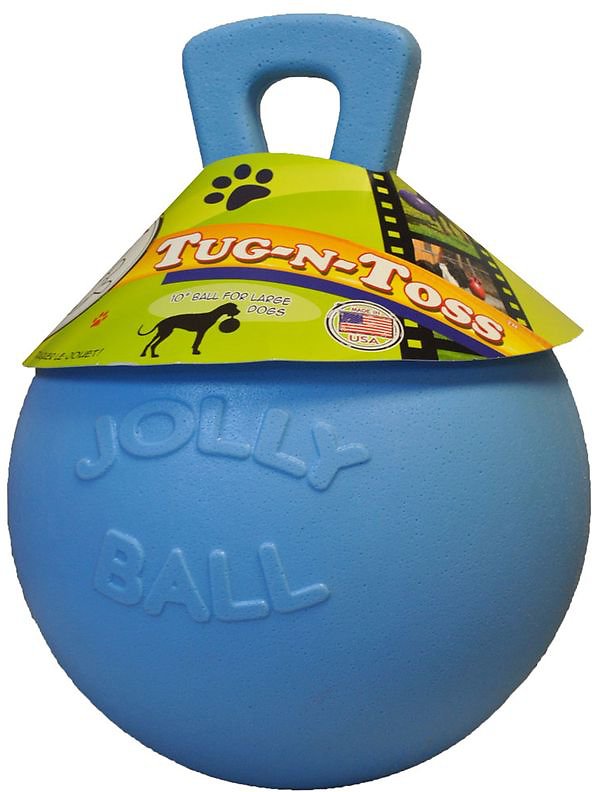 Jolly Pets Tug-n-Toss Dog Toy, Light Blue